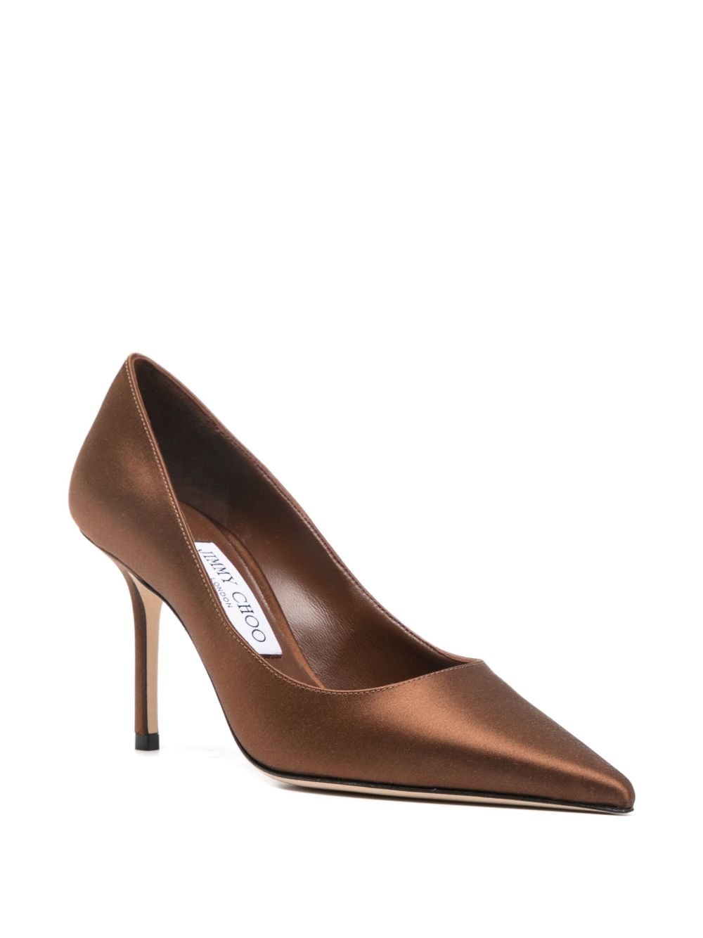 JIMMY CHOO Pointed Toe 85mm Heel Leather Pumps