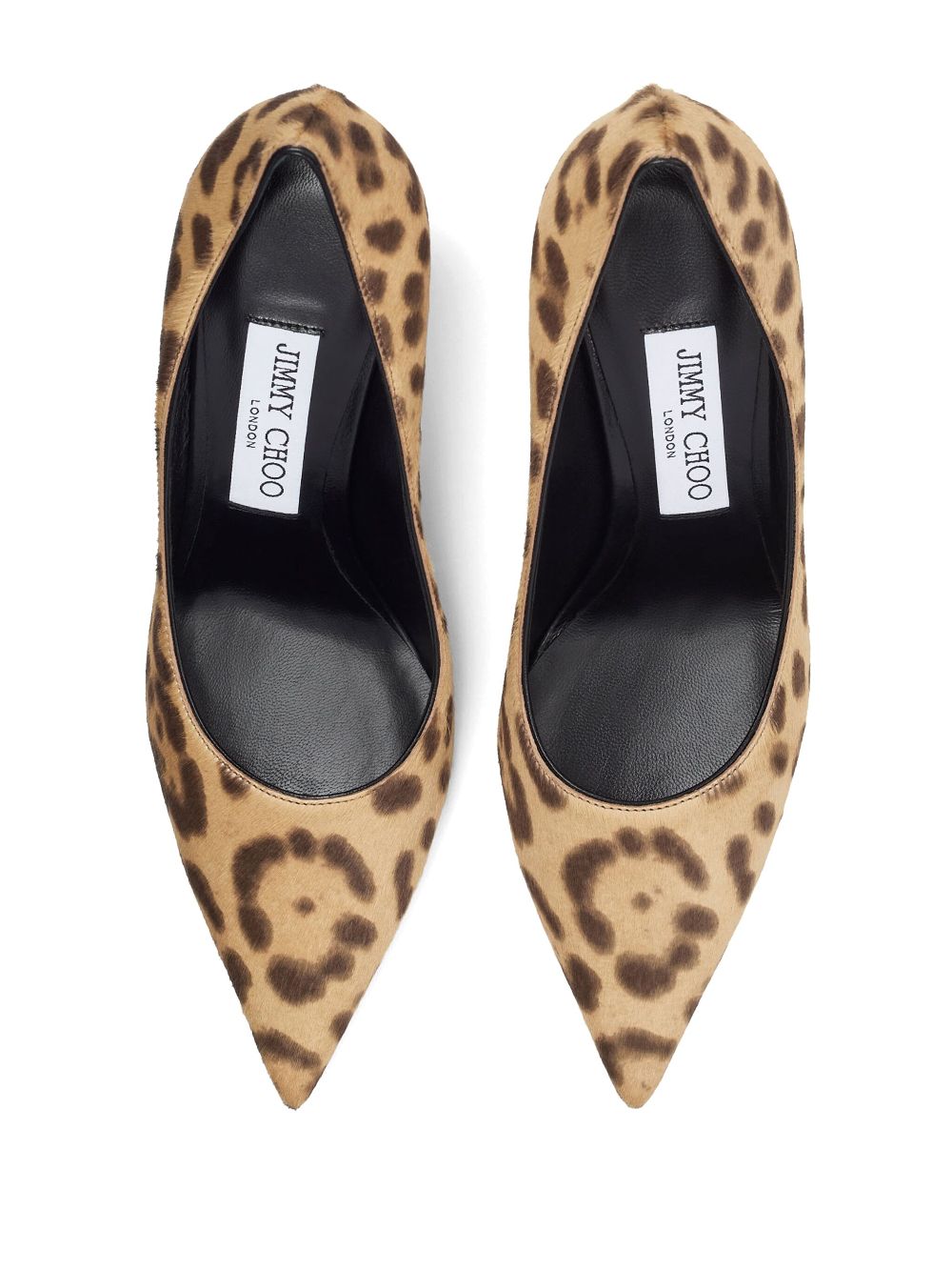 JIMMY CHOO Leopard Print Stiletto Pumps - 85MM Heel