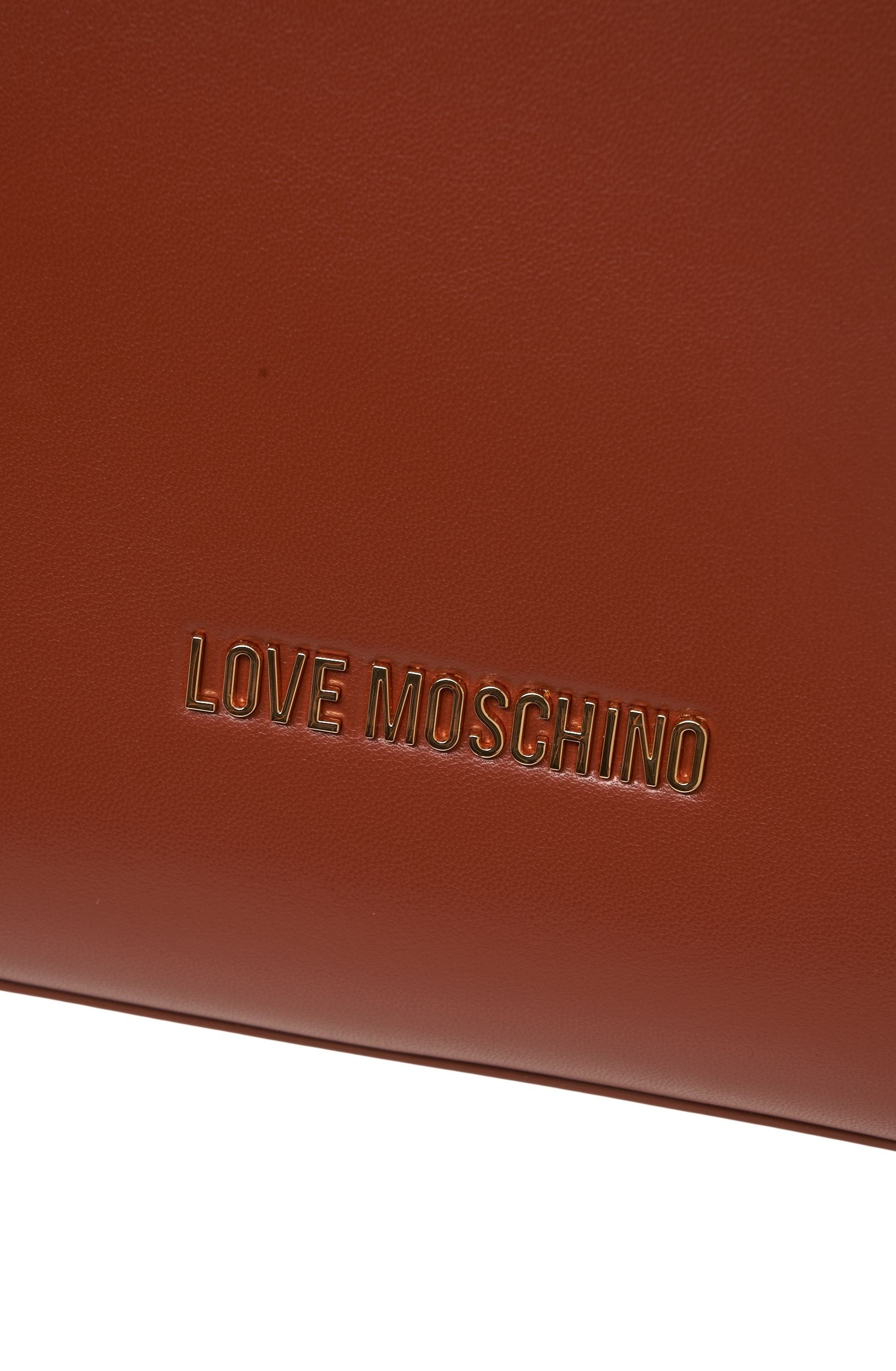 LOVE MOSCHINO Elegant Handbag with Gold Chain Details - Spacious Design (40 x 30 x 16 cm)