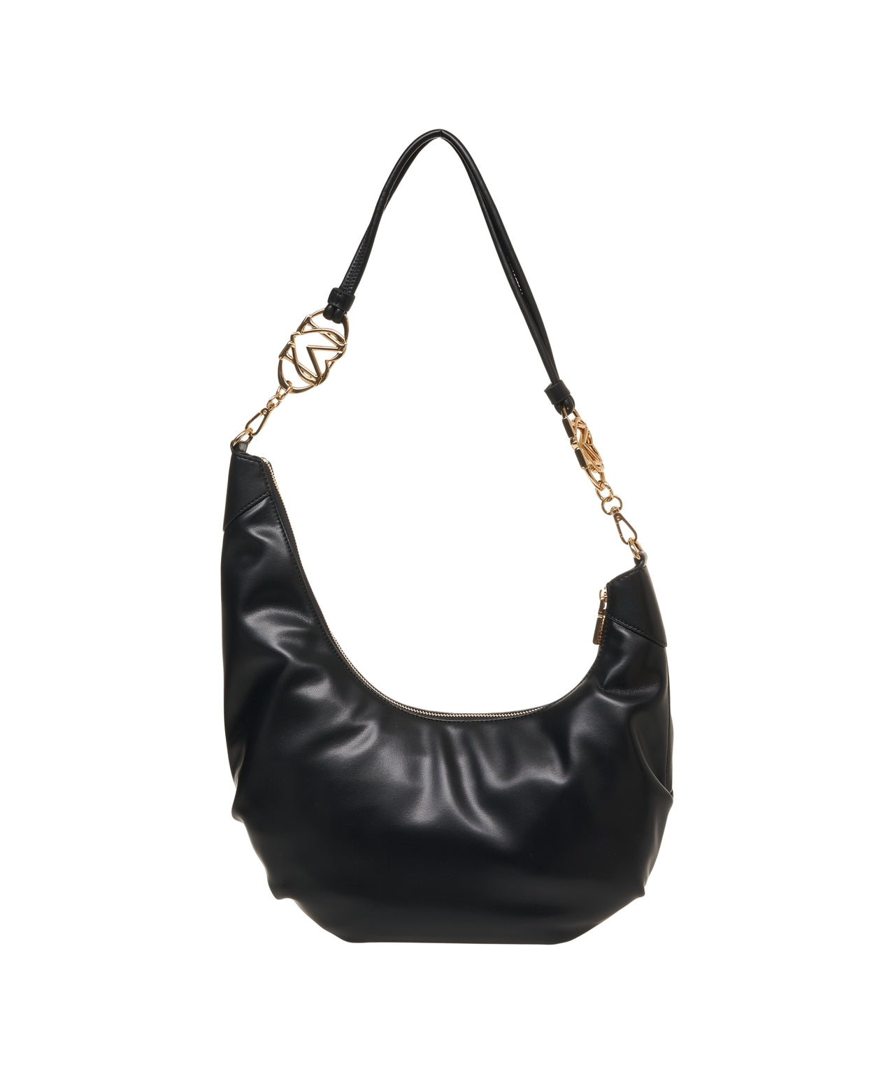 LOVE MOSCHINO Refined Crescent Handbag with Logo Detail - 40 x 30 x 16 cm