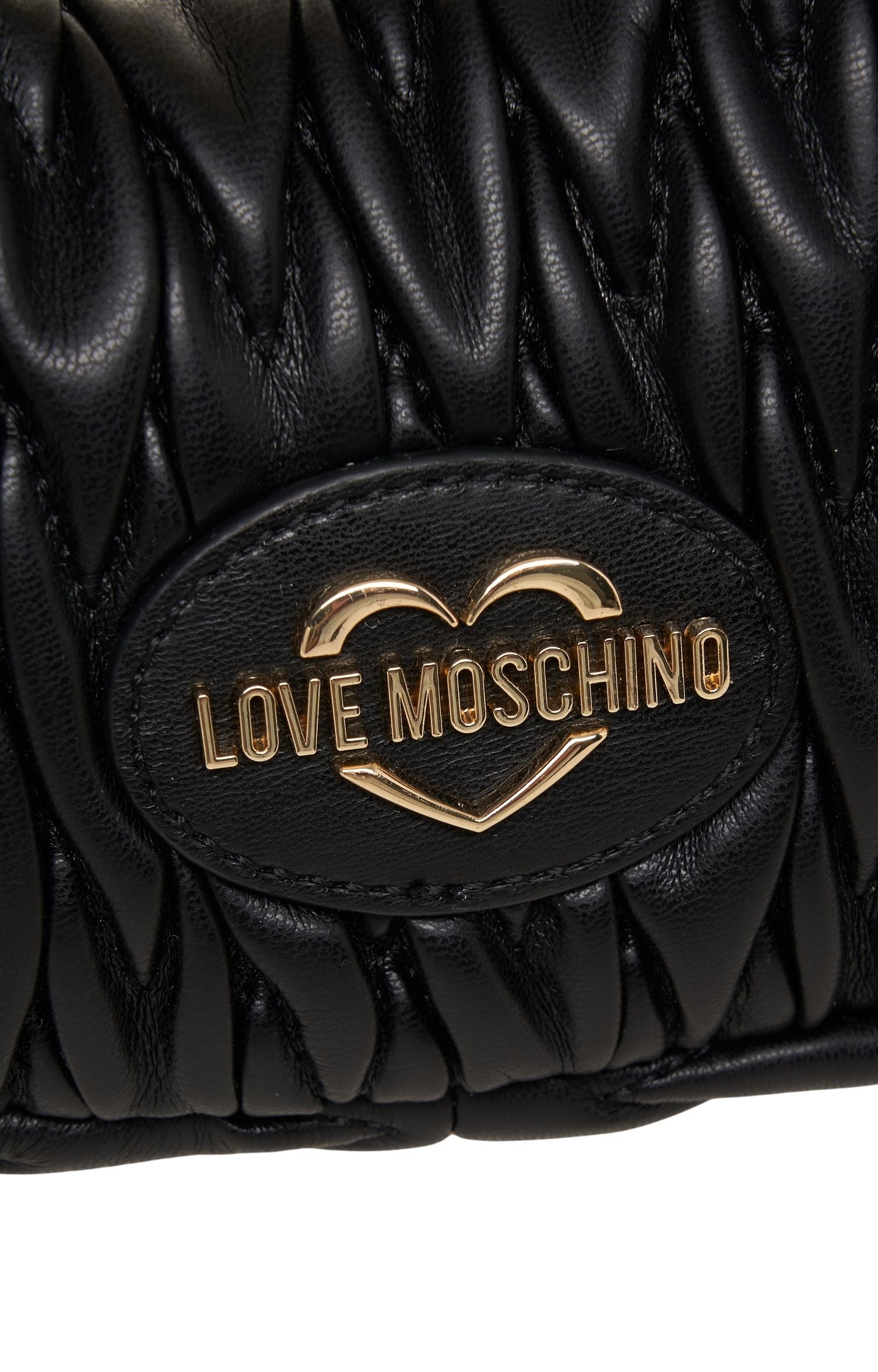 LOVE MOSCHINO Quilted Handbag with Heart Logo - 40 x 30 x 16 cm