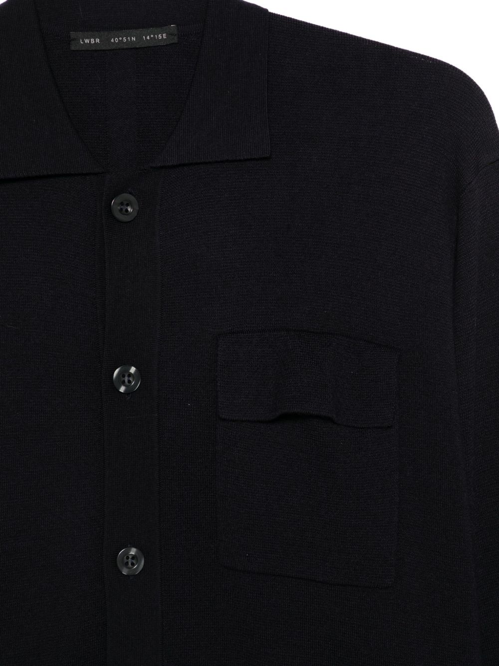 LOW BRAND Knit Cardigan with Chest Pocket - Men's