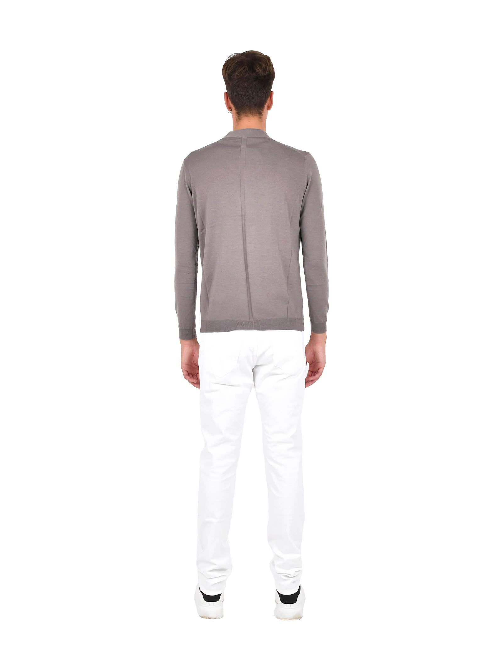 LOW BRAND Sophisticated Double-Collar Cardigan for Men - FW25
