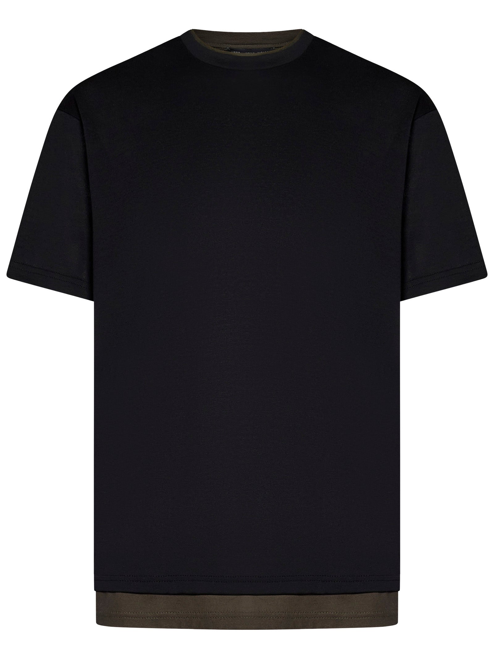 LOW BRAND Layered Effect Crewneck T-Shirt - Size 48 IT