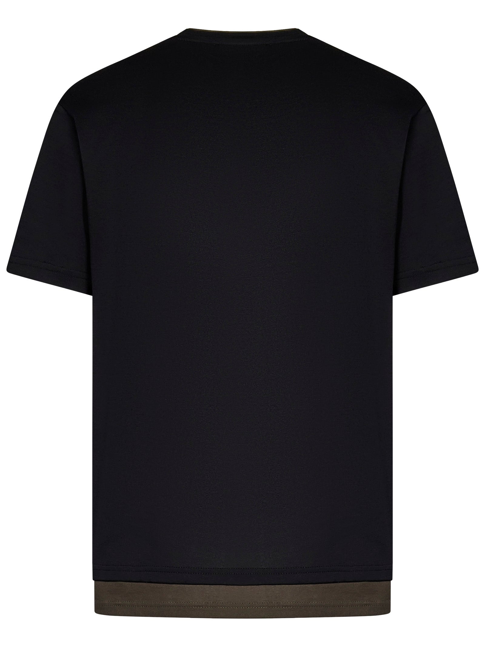 LOW BRAND Layered Effect Crewneck T-Shirt - Size 48 IT