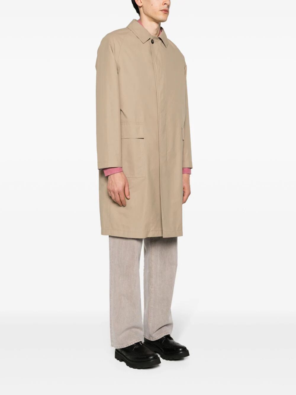 TAGLIATORE Men's Classic Wool Trench Coat