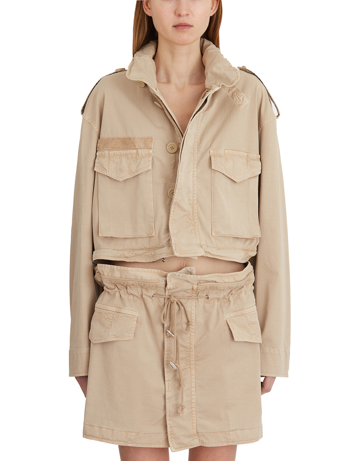 HELMUT LANG Mini Field Jacket with Hood - Women's