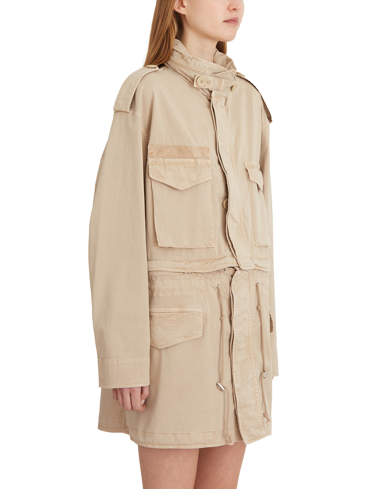 HELMUT LANG Mini Field Jacket with Hood - Women's