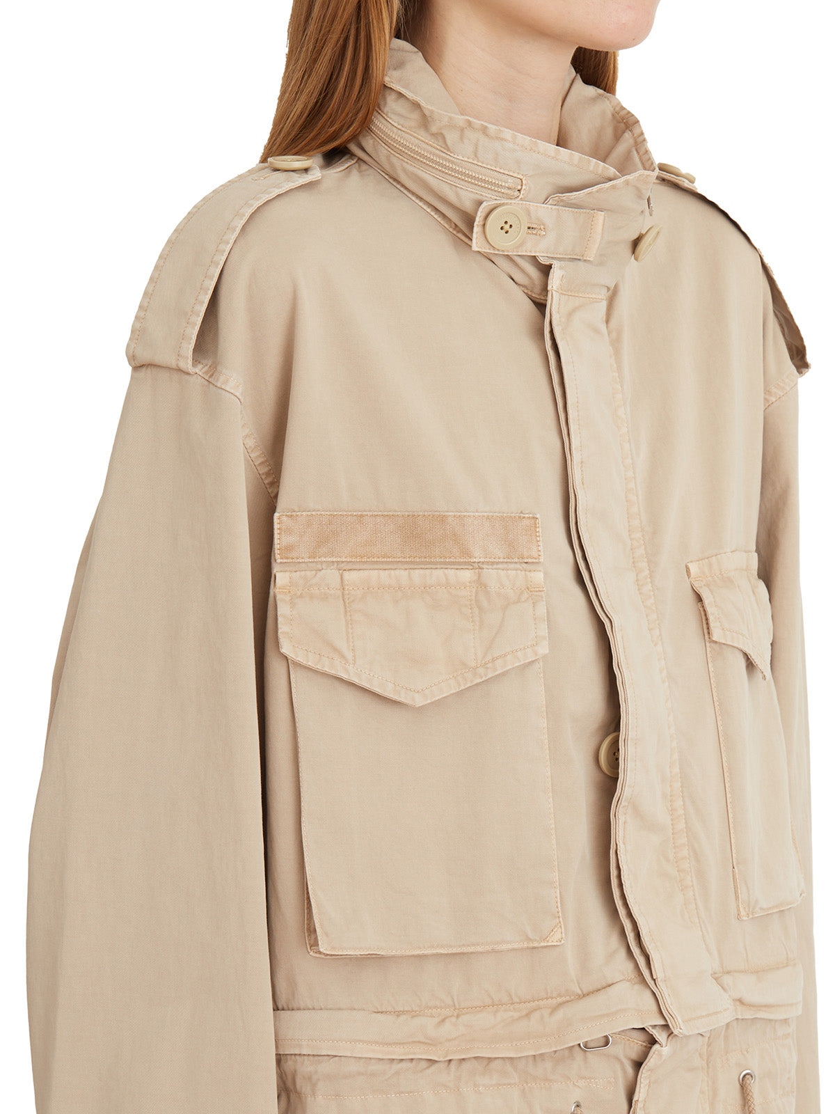 HELMUT LANG Mini Field Jacket with Hood - Women's
