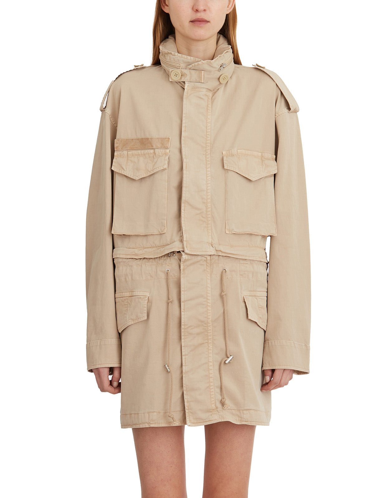 HELMUT LANG Mini Field Jacket with Hood - Women's