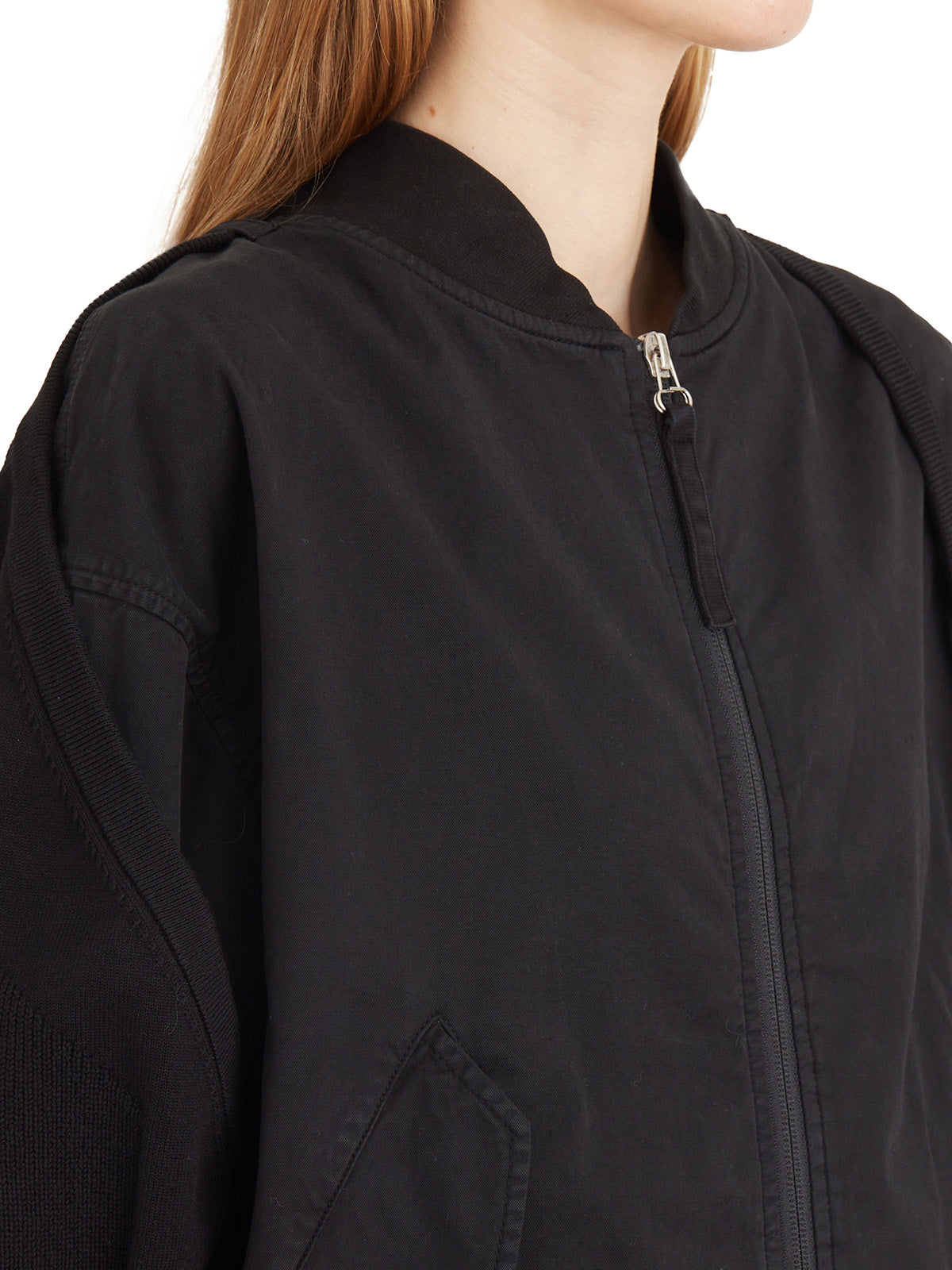 HELMUT LANG Women's Stretch Cotton Bomber Jacket