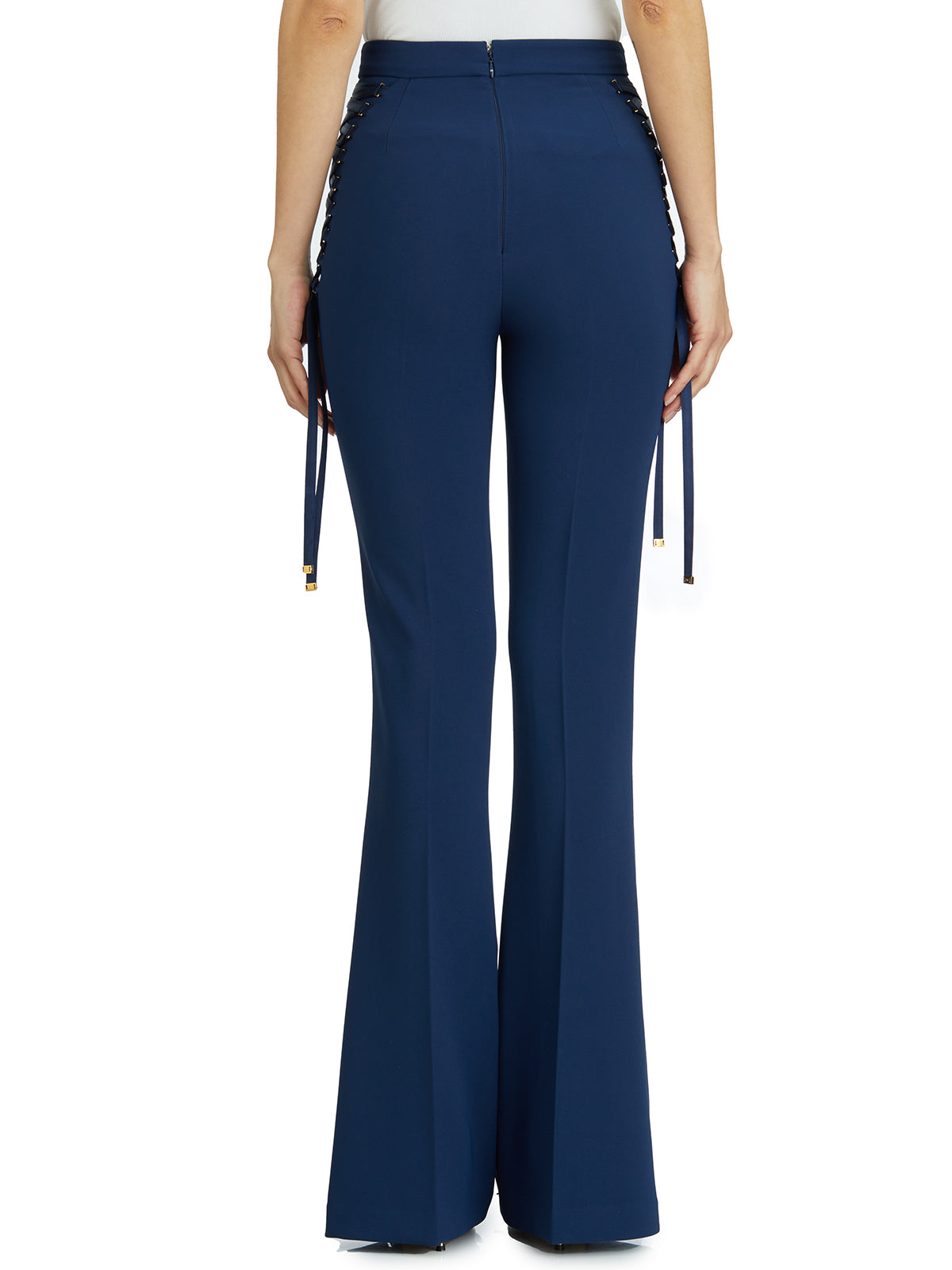 ELISABETTA FRANCHI Flared Pants with Lace - Size 40