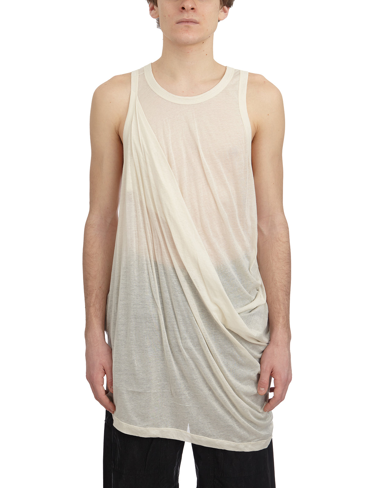 RICK OWENS Crewneck Sleeveless Tank Top - Size M