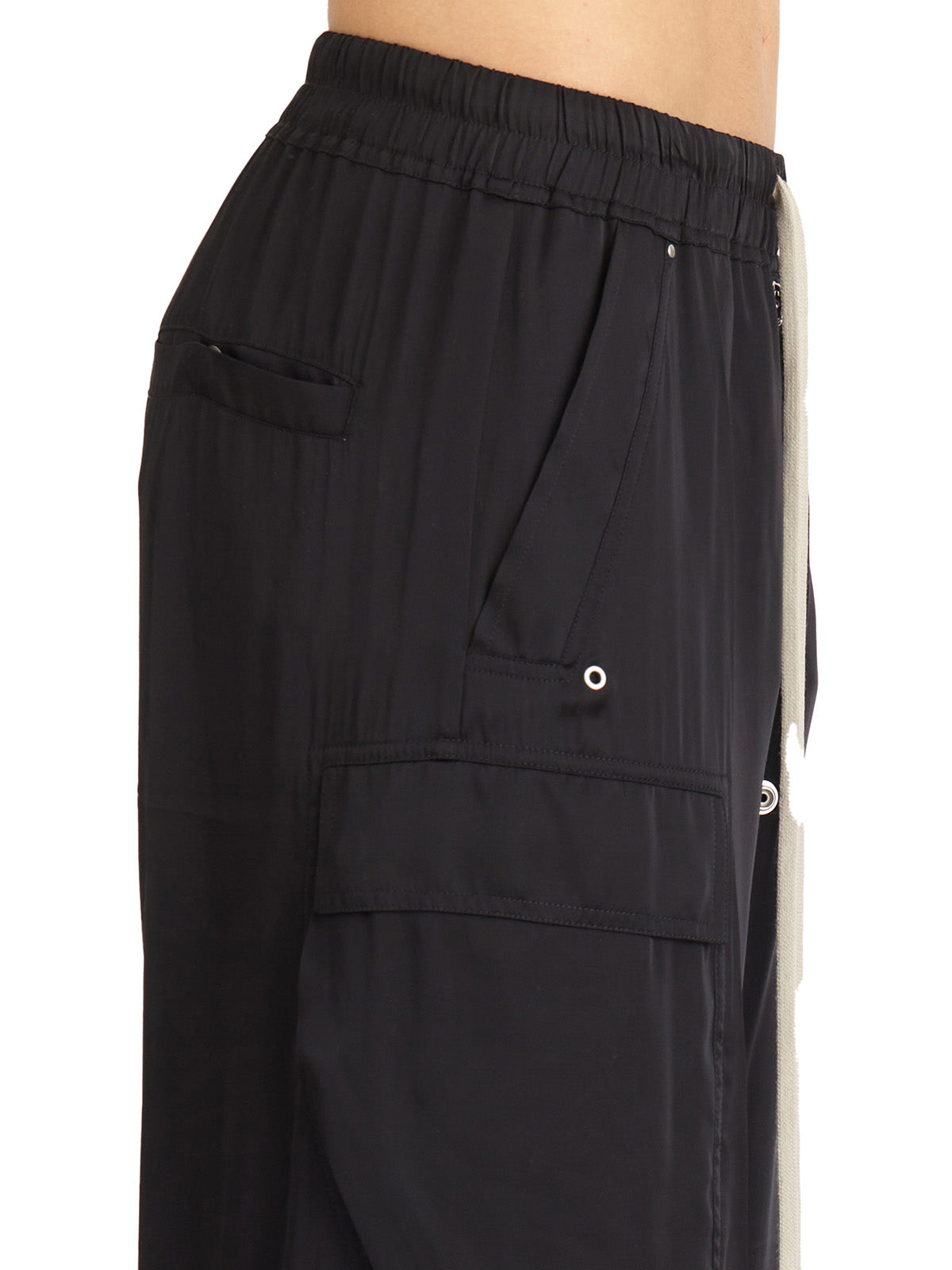 RICK OWENS Cargo Trousers with Drawstring for Men - SS25