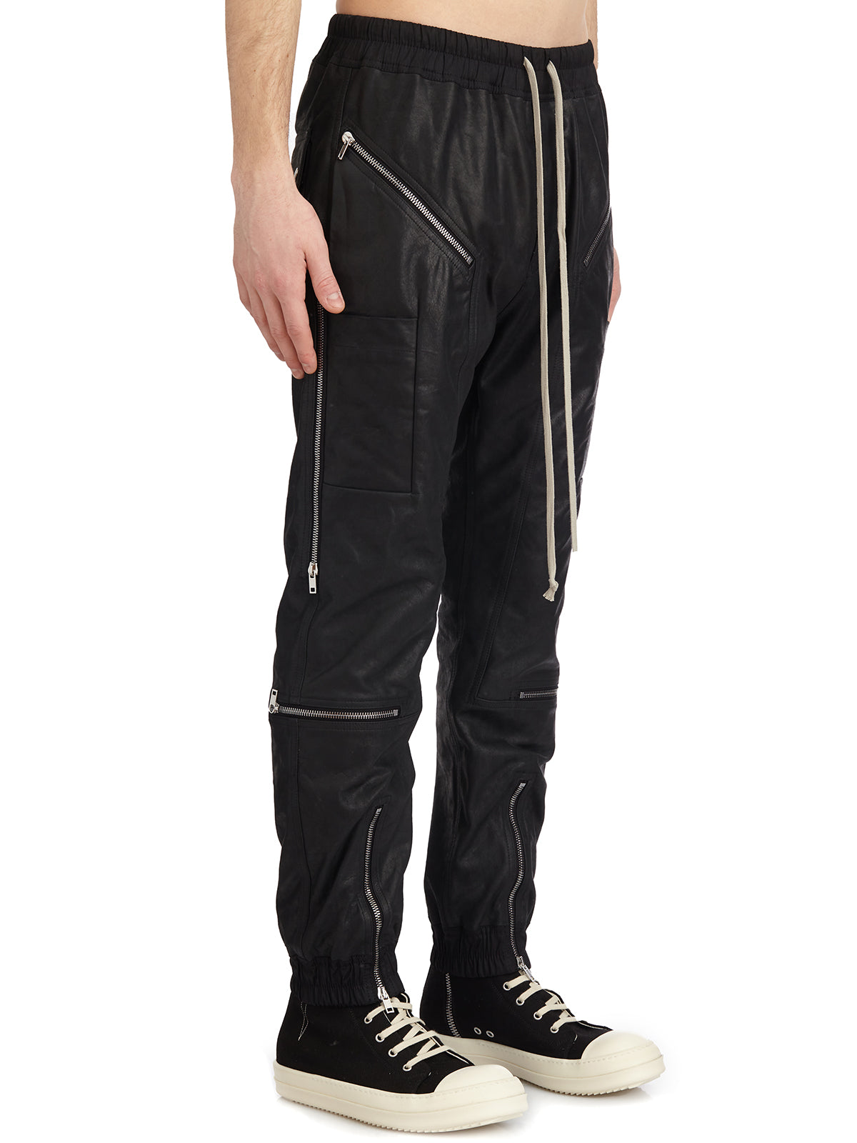 RICK OWENS Headon Joggers 48 - Stylish Leather Trousers for Men