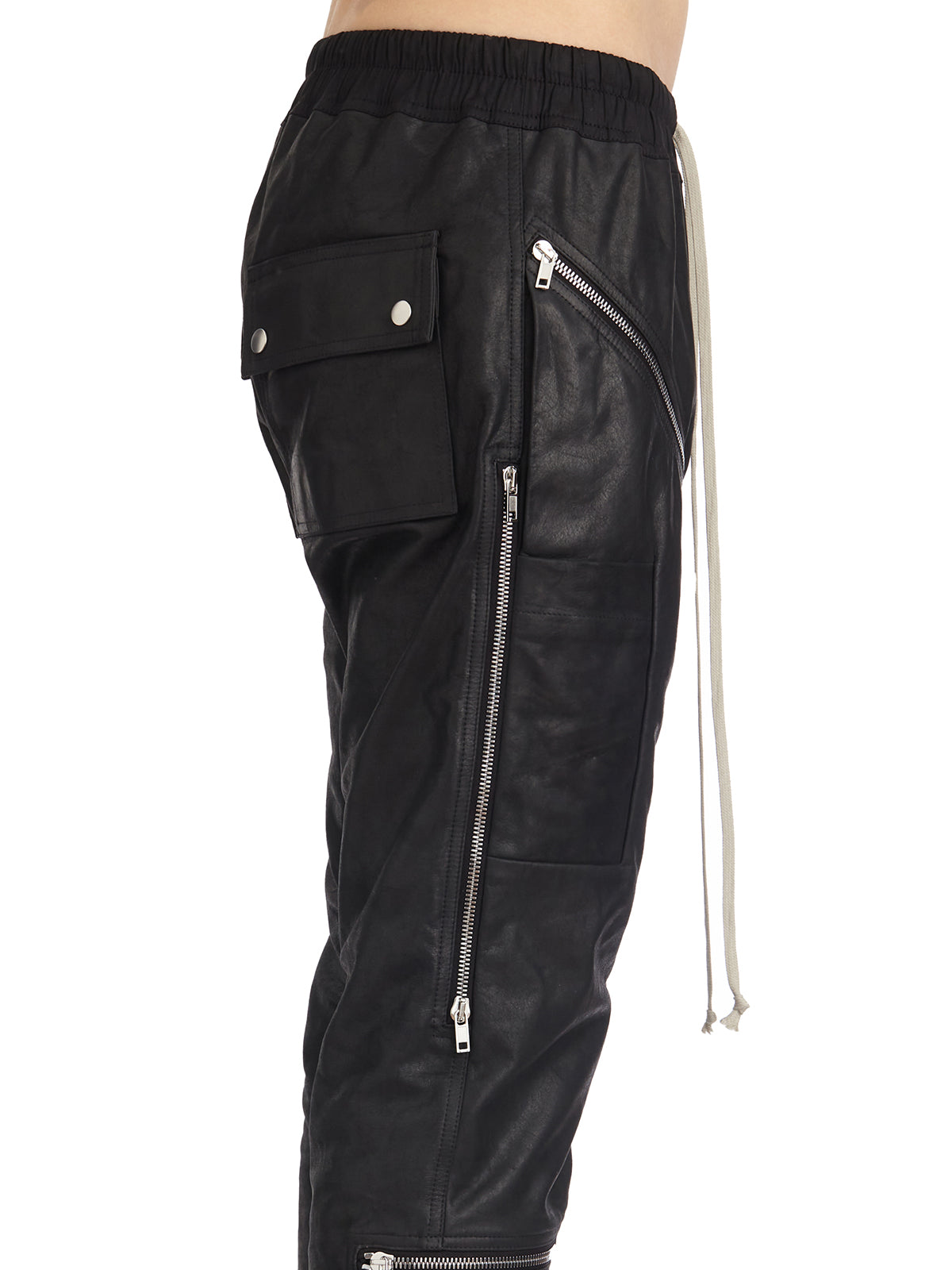 RICK OWENS Headon Joggers 48 - Stylish Leather Trousers for Men