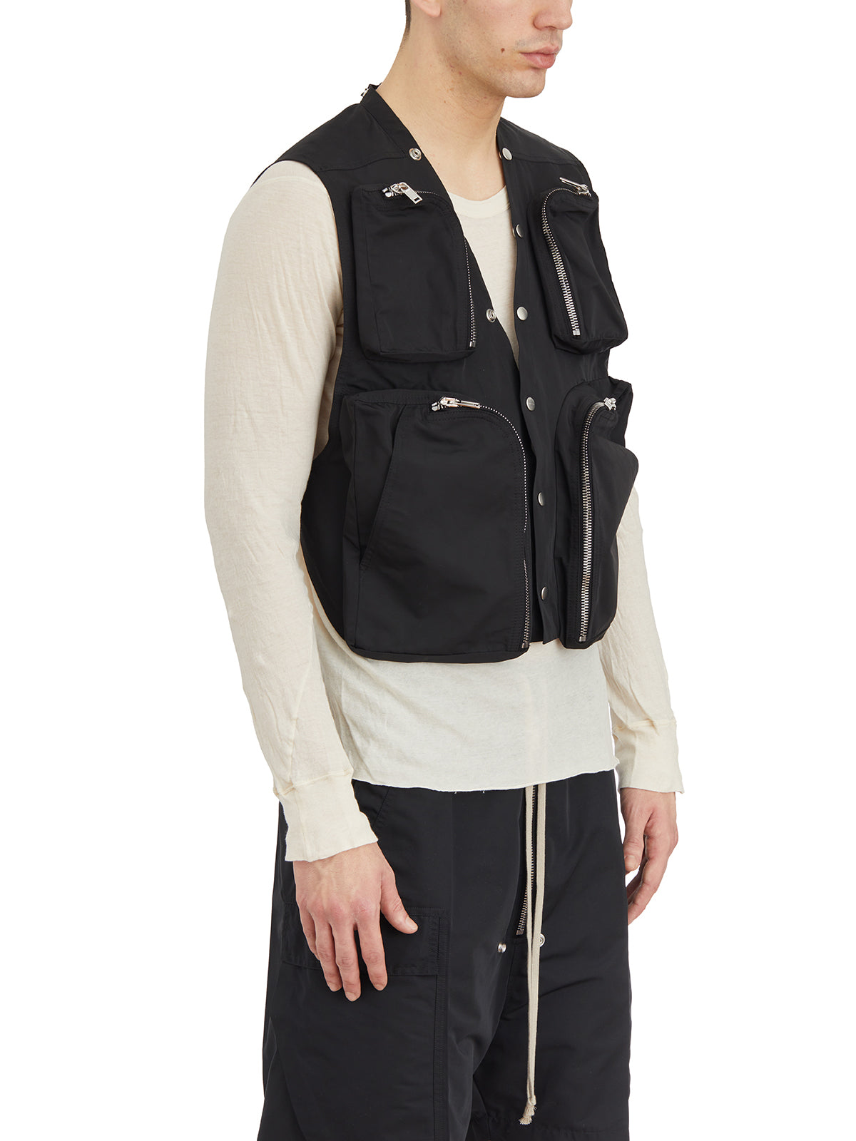 RICK OWENS Men's Cargo Vest Size 48
