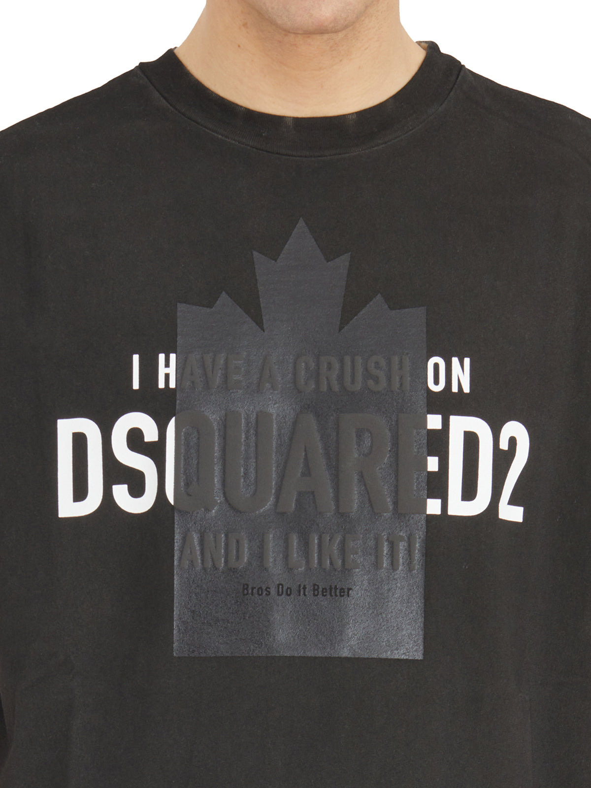 DSQUARED2 Men's Roundneck Printed Cotton T-Shirt - Size M