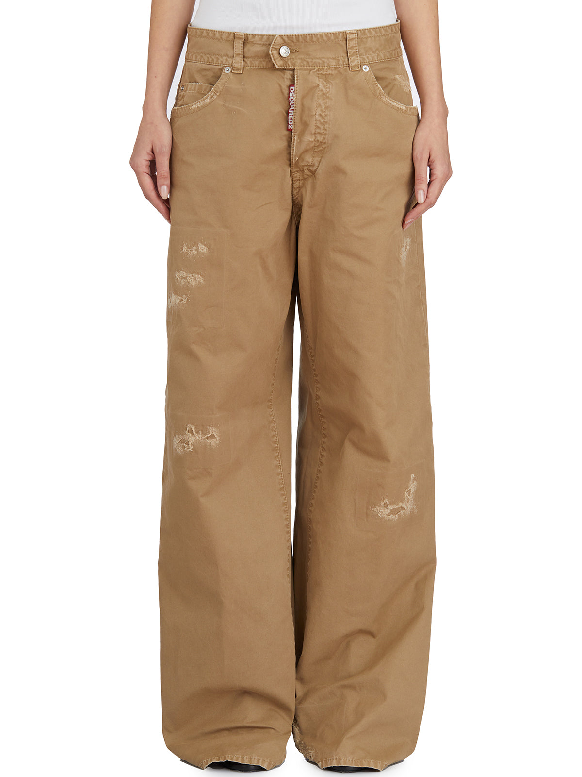 DSQUARED2 Wide Leg Cotton Pants - Size 38
