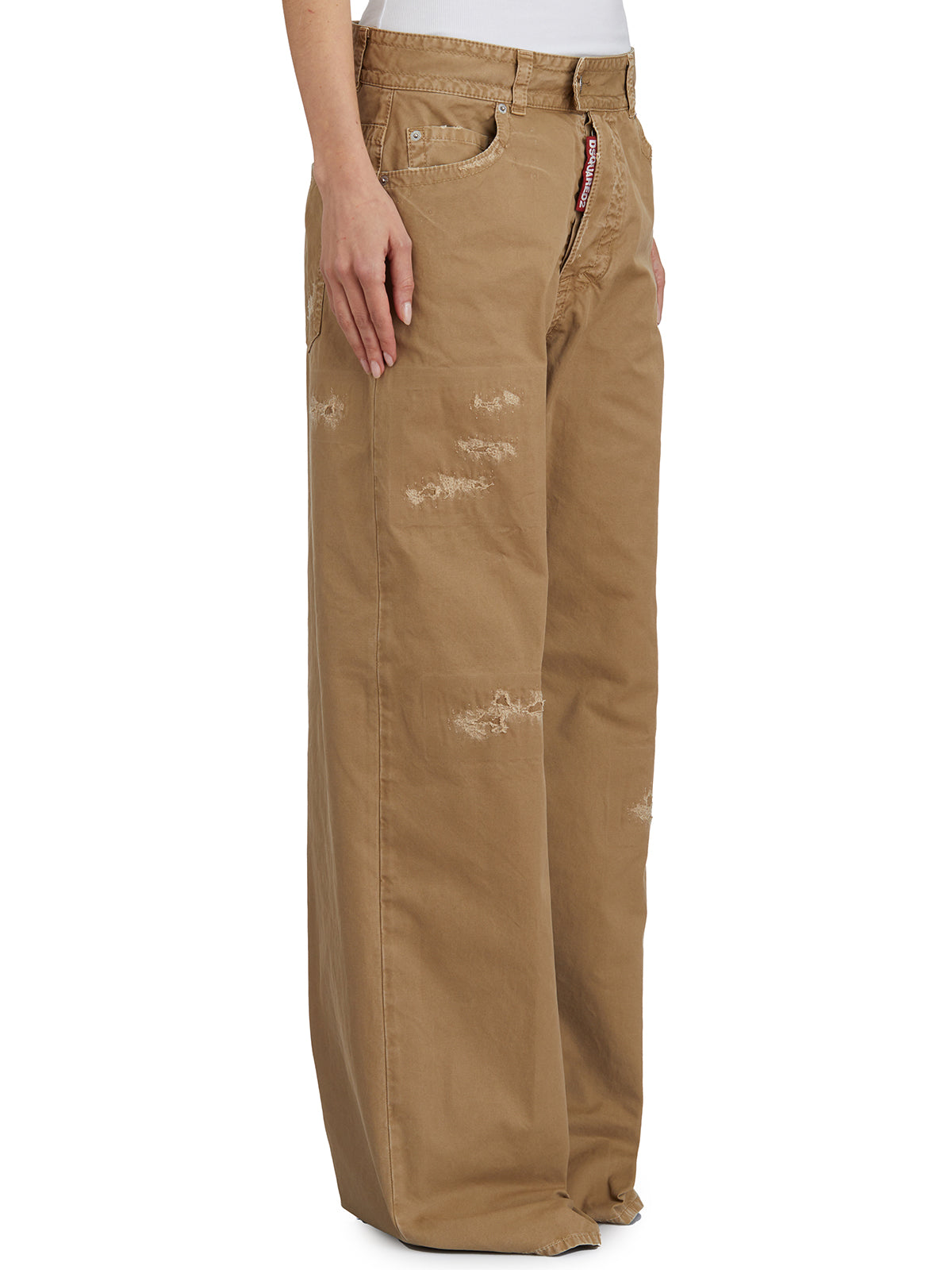 DSQUARED2 Wide Leg Cotton Pants - Size 38