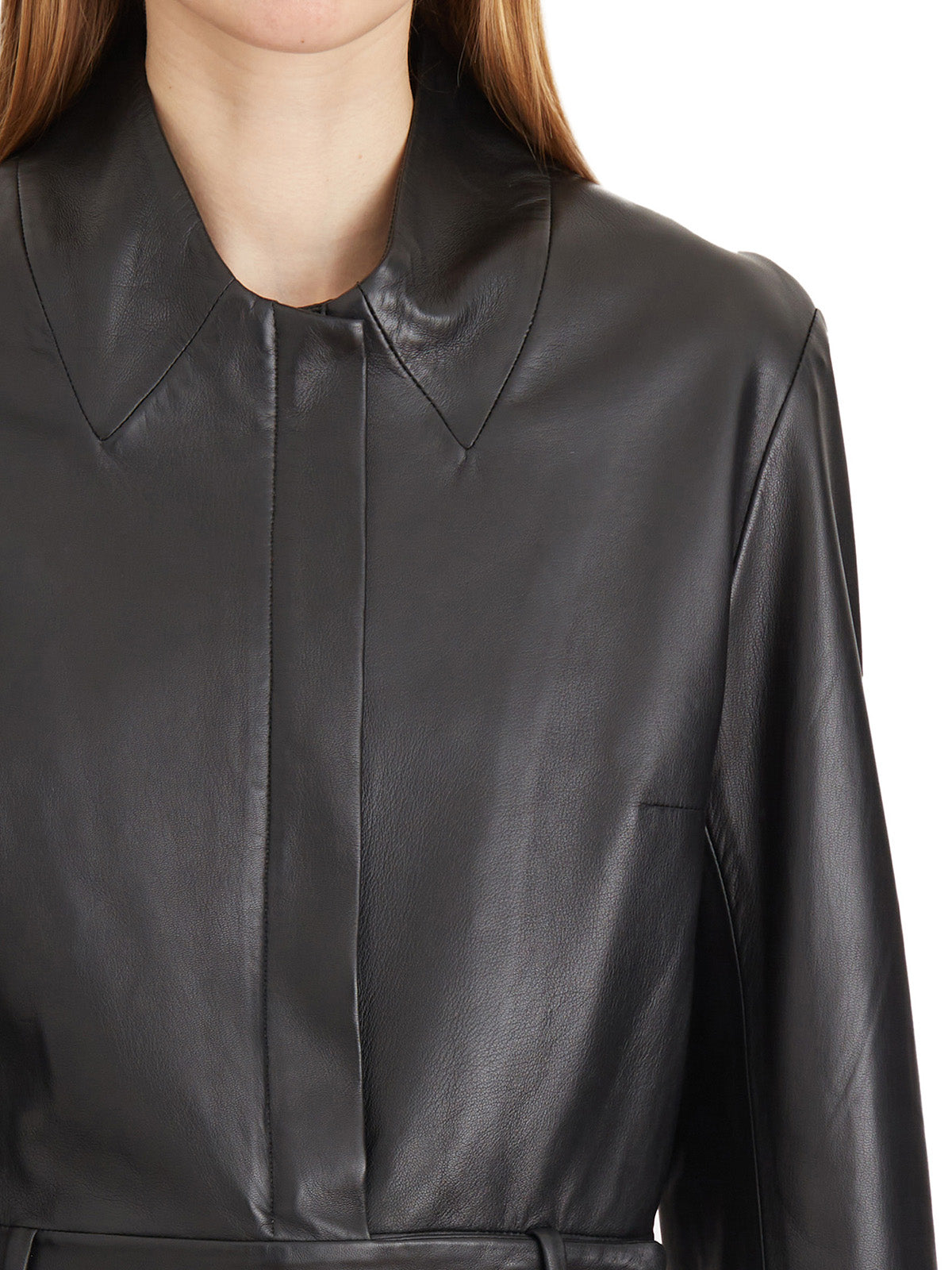 SWORD Mini Short Leather Jacket - Size 40