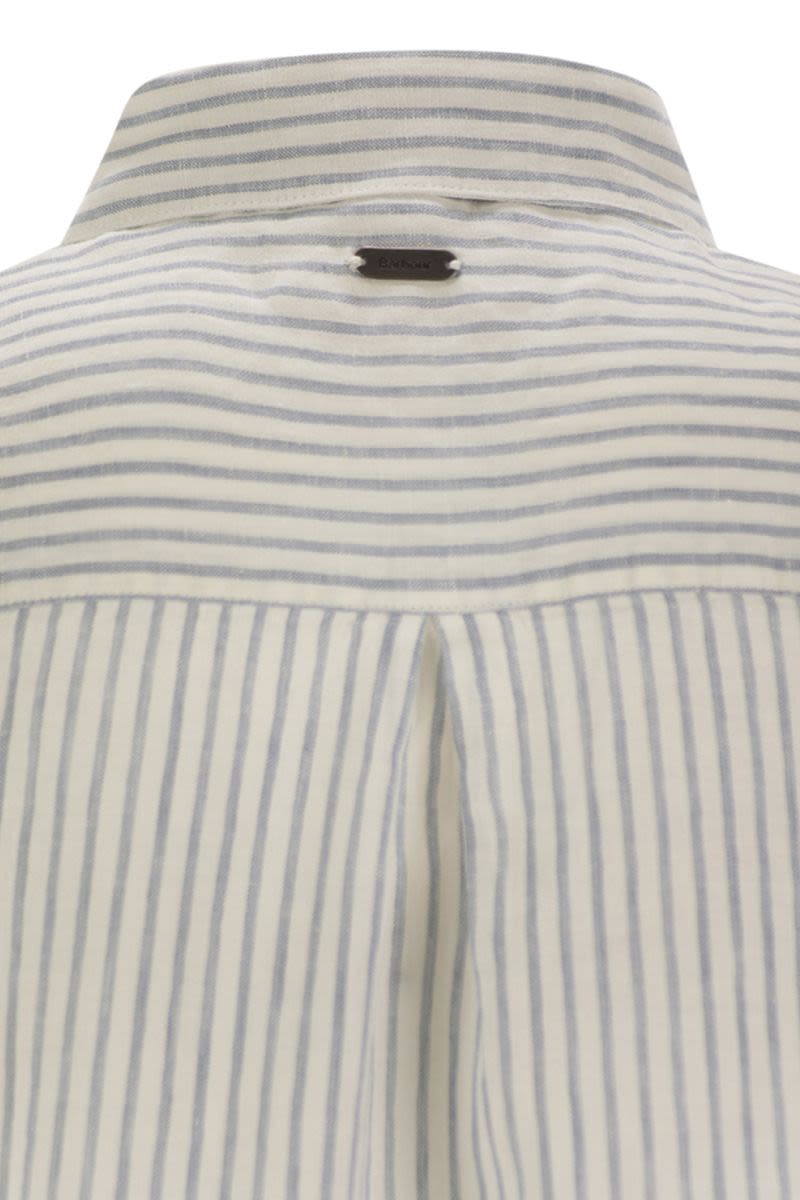 BARBOUR Linen Striped Shirt - Relaxed Fit