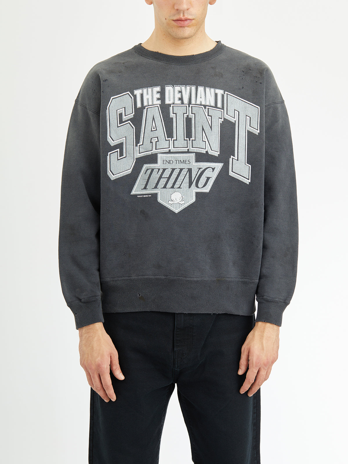 SAINT MXXXXXX Men's Crewneck Sweatshirt - Large Size