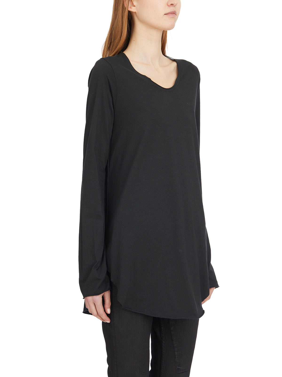 SERIENUMERICA Long Sleeve Cotton T-Shirt for Women