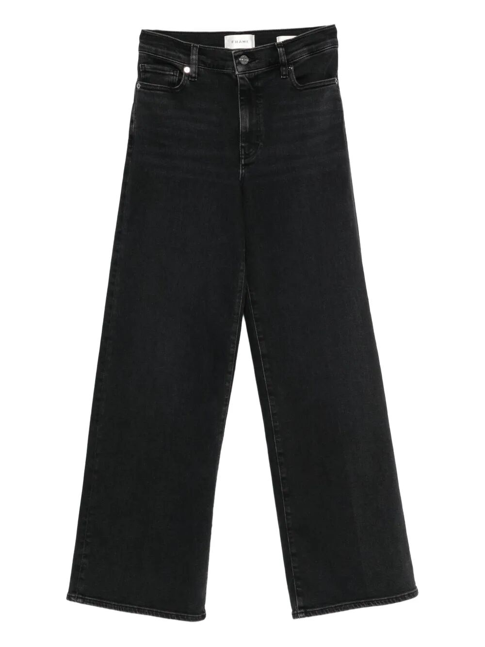 FRAME High Rise Wide Leg Flare Jeans