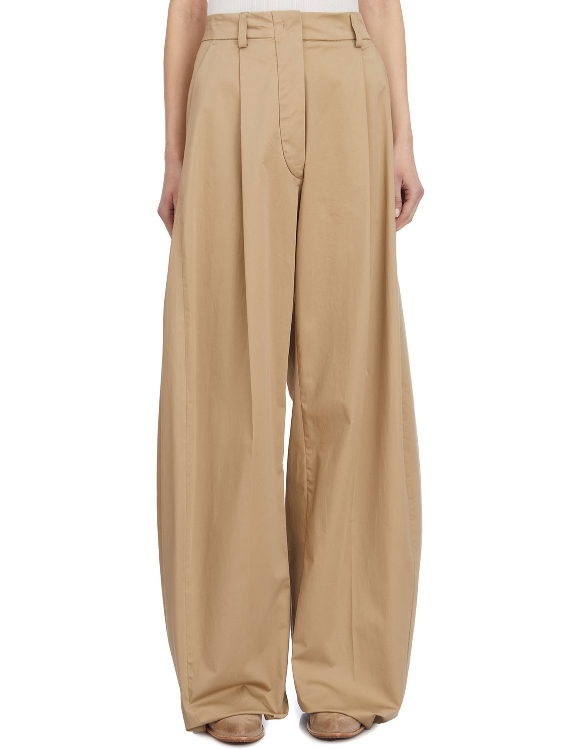 THE LATEST Chic Wide-Leg Poplin Pants - Size 40