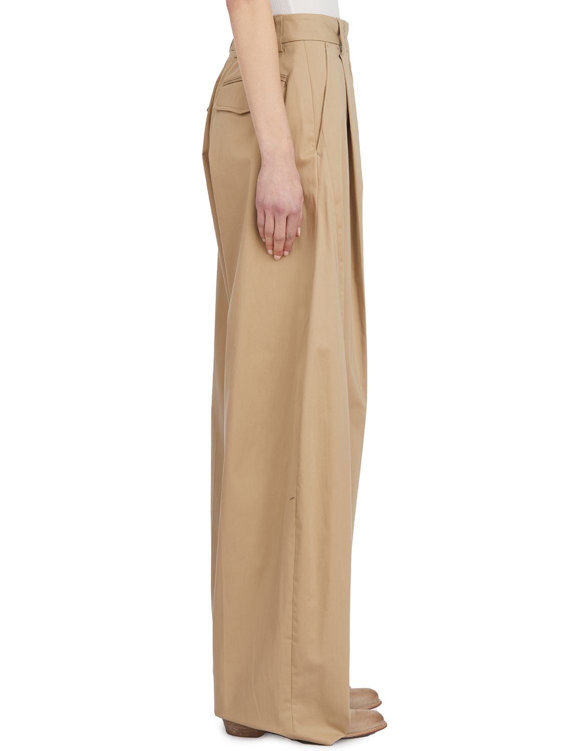 THE LATEST Chic Wide-Leg Poplin Pants - Size 40