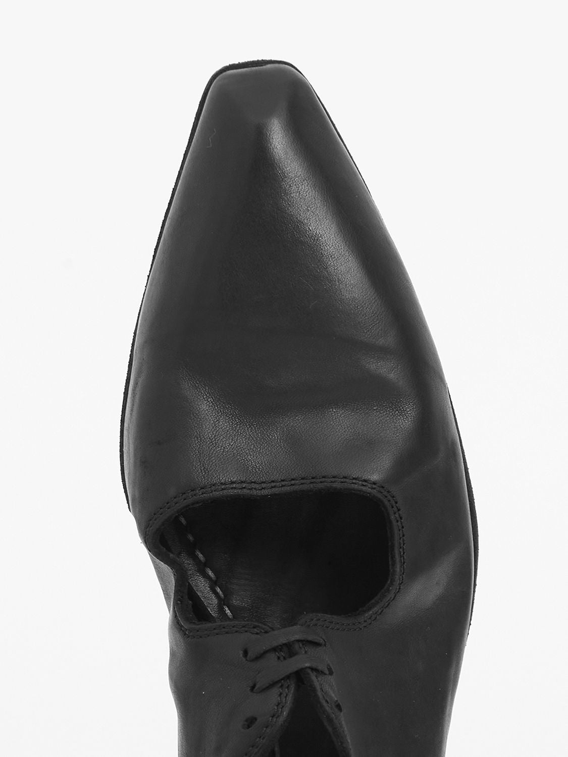 GUIDI Leather Lace-Up Shoe