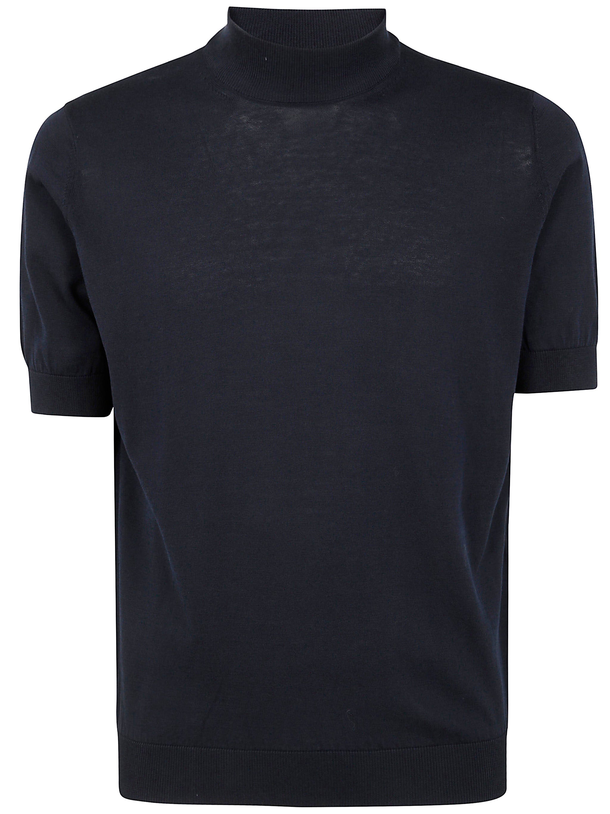 FILIPPO DE LAURENTIIS Short Sleeves Turtle Neck Sweater