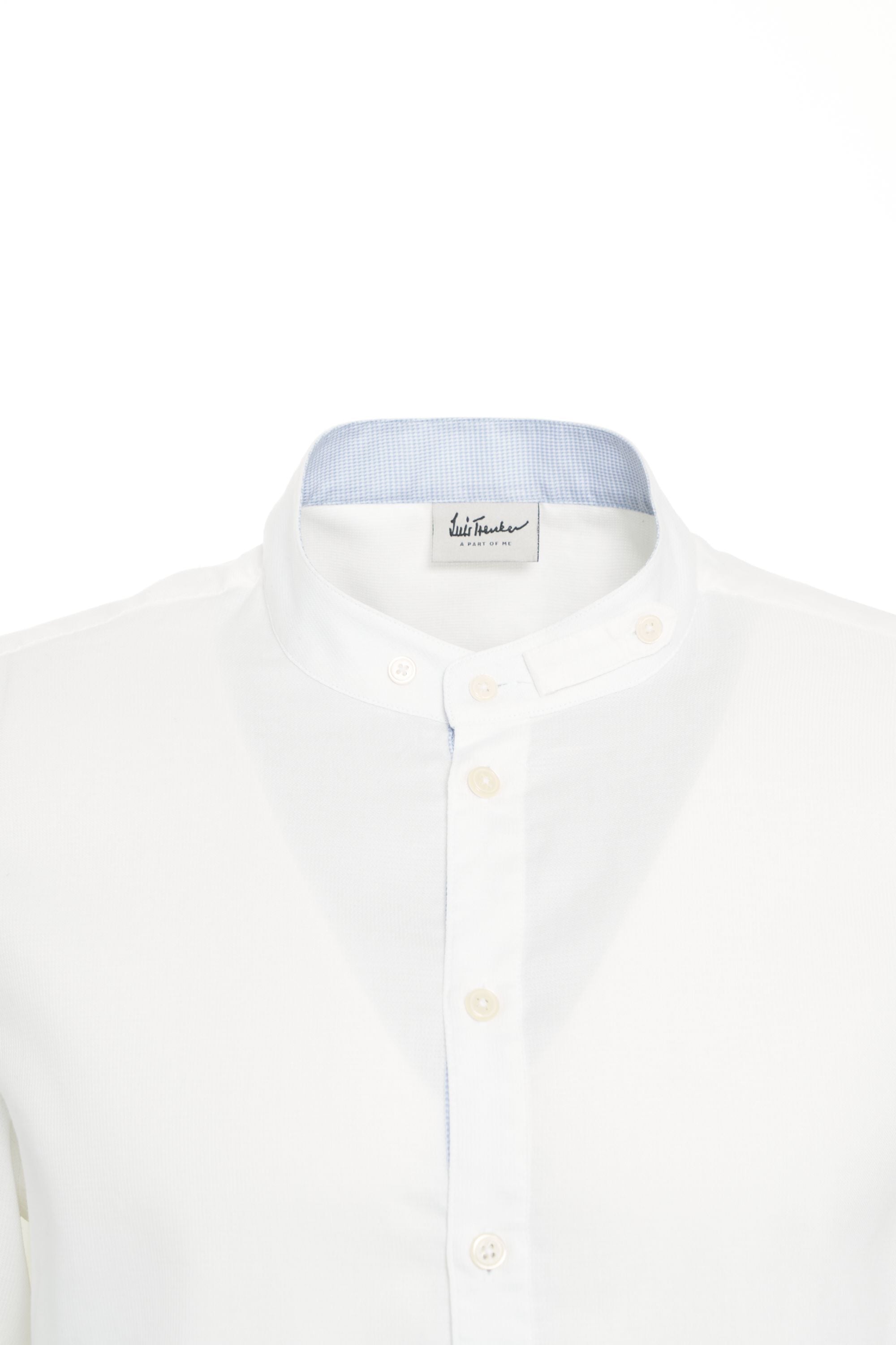 LUIS TRENKER Modern Stand-Up Collar Shirt for Men