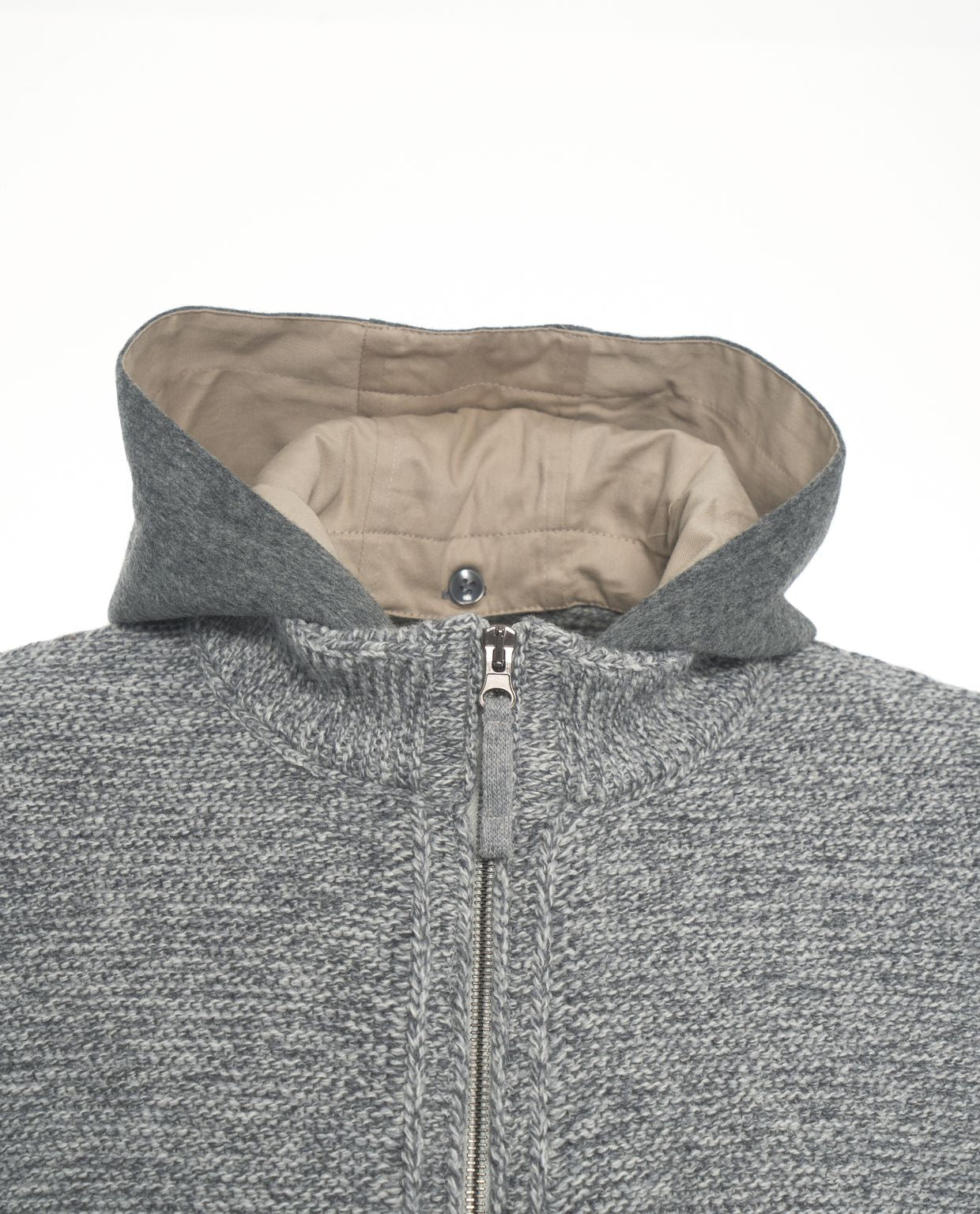 LUIS TRENKER Structured Wool Jacket with High Collar