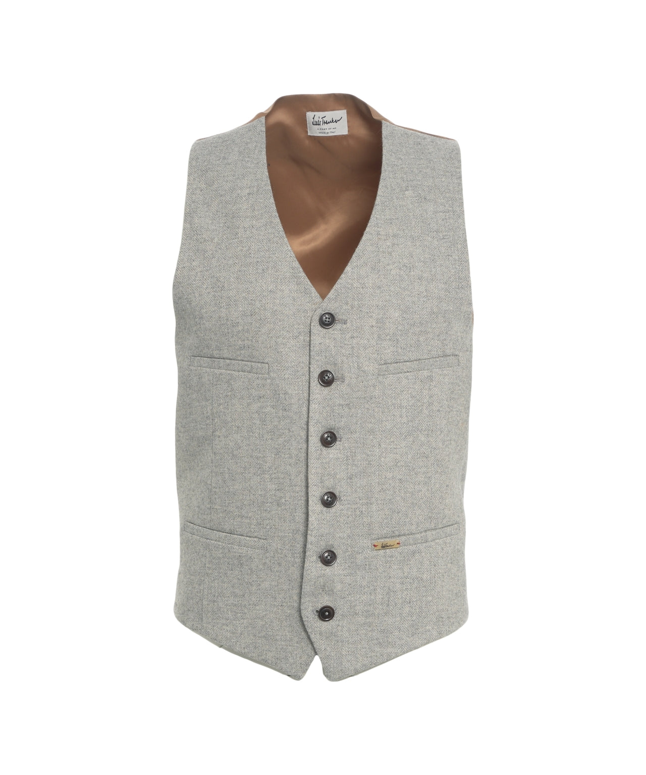 LUIS TRENKER Classic Herringbone Waistcoat for Men