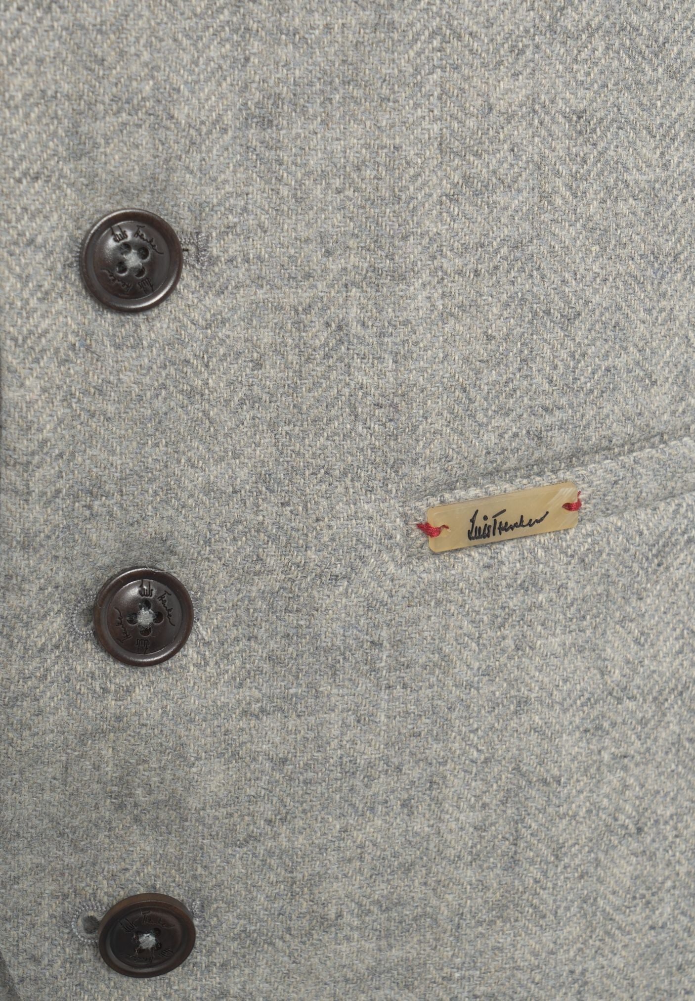 LUIS TRENKER Classic Herringbone Waistcoat for Men