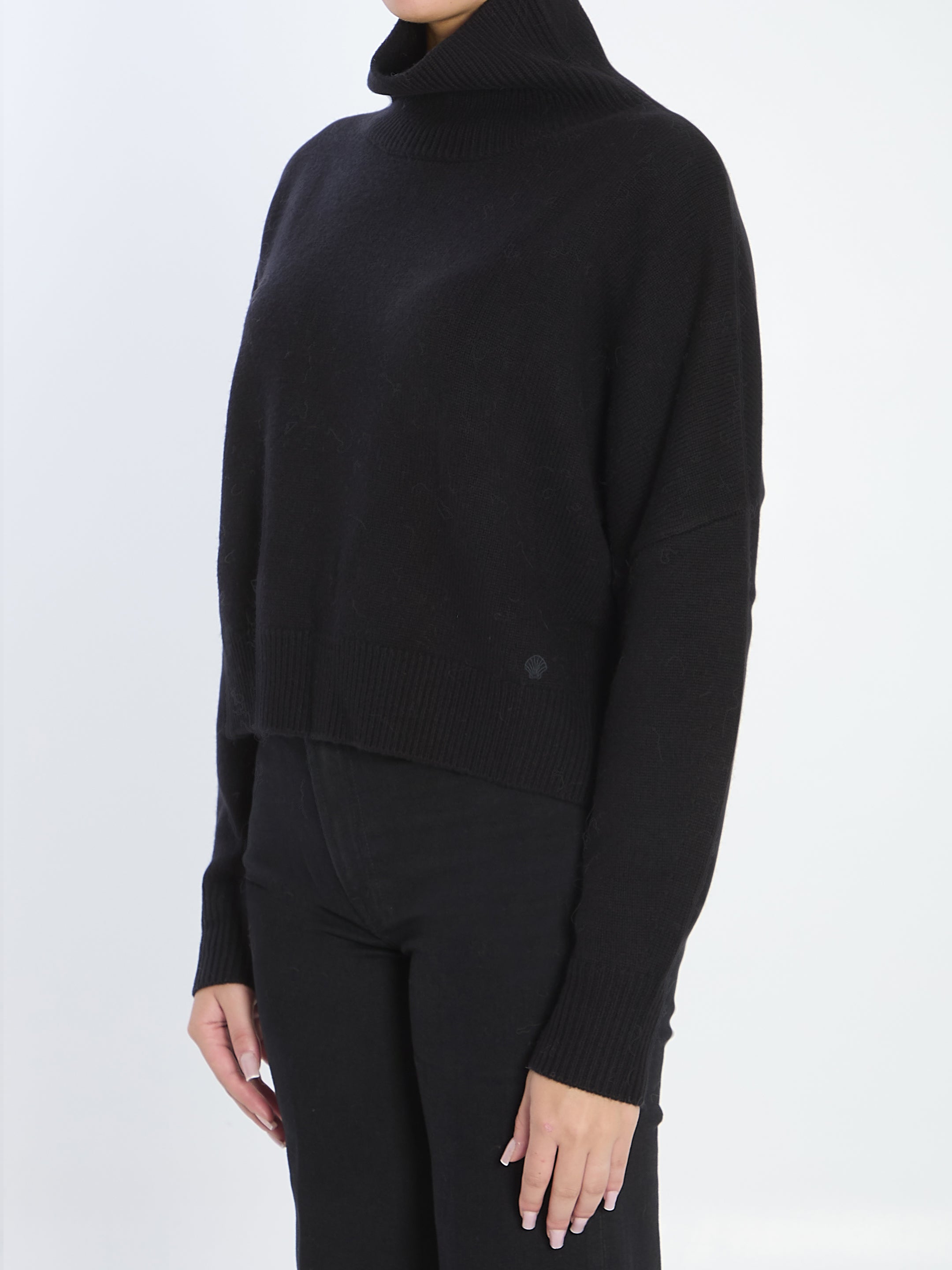 LOULOU DE SAISON Cropped Turtleneck Sweater - Women's XS