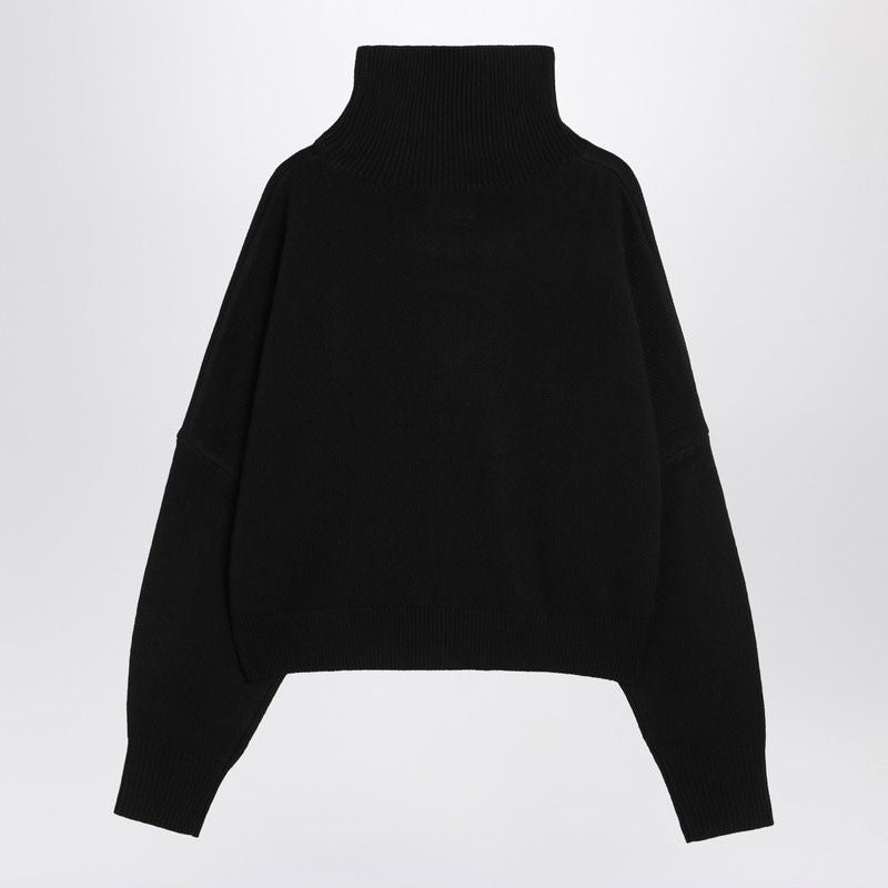 LOULOU DE SAISON Wool and Cashmere Sweater with Long Sleeves and High Neck