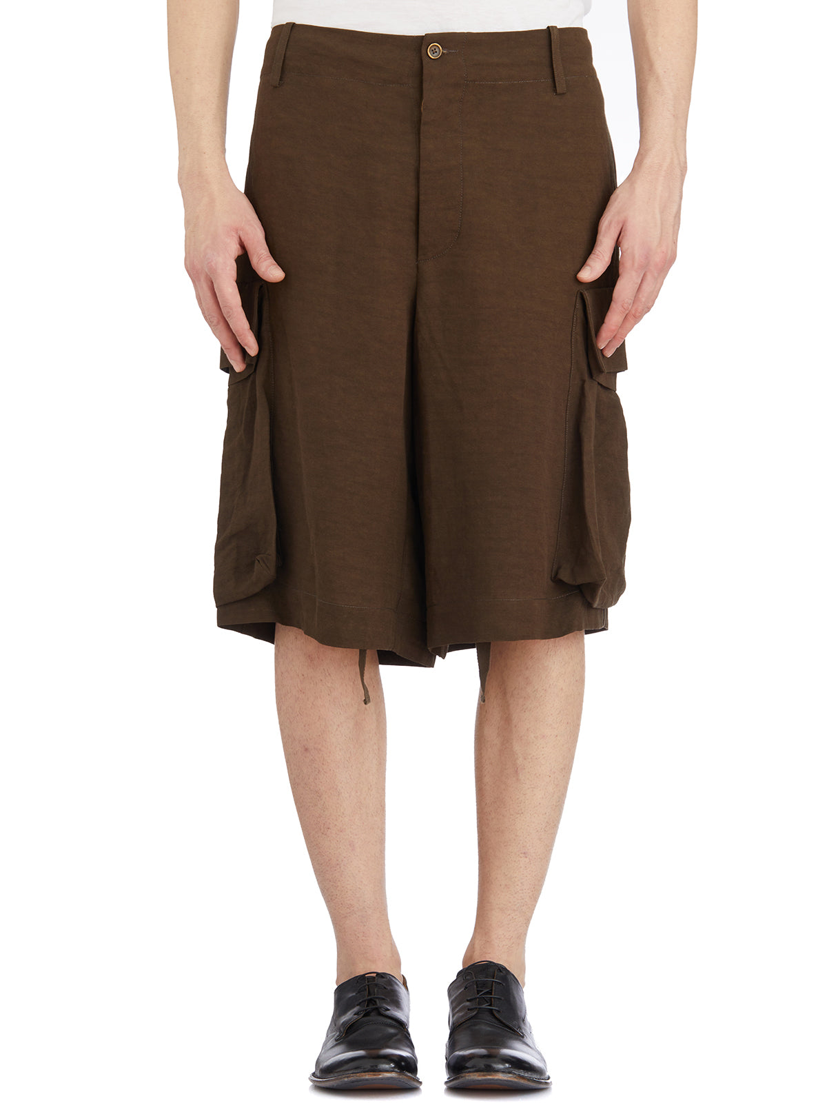UMA WANG Men's Cargo Bermuda Shorts - Size M