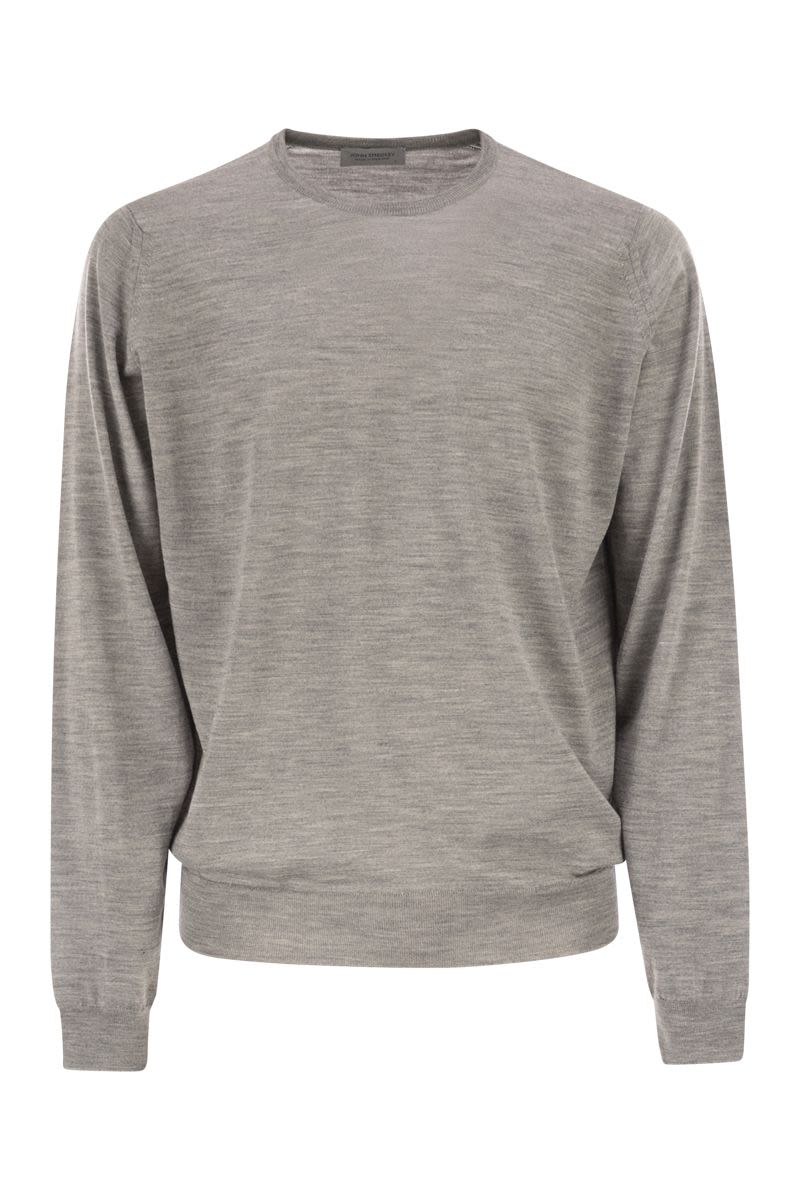 JOHN SMEDLEY Fitted Crew Neck Jumper in Extra-Fine Merino Wool