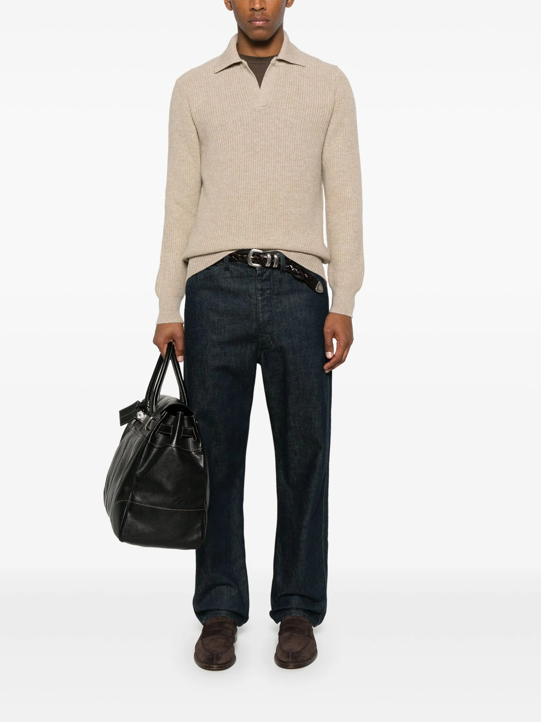 TAGLIATORE Classic V-Neck Jumper - Size 48