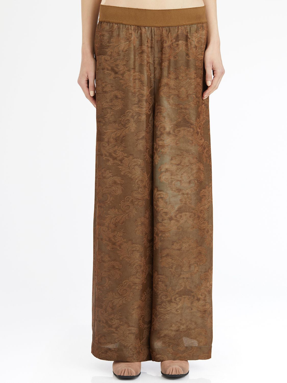 UMA WANG Viscose and Cupro Trousers with Elasticated Waist - Size S