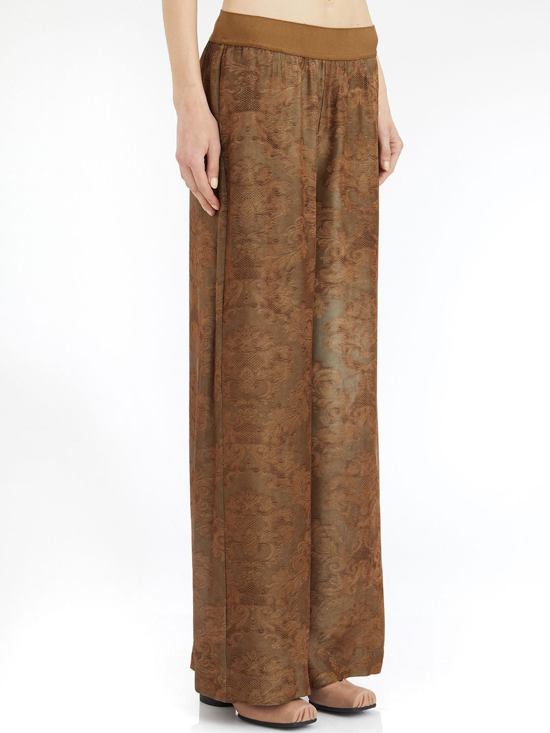 UMA WANG Viscose and Cupro Trousers with Elasticated Waist - Size S