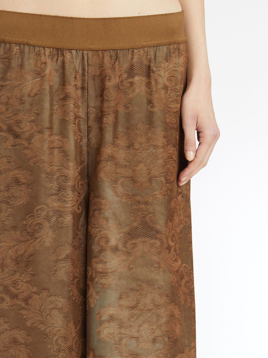 UMA WANG Viscose and Cupro Trousers with Elasticated Waist - Size S