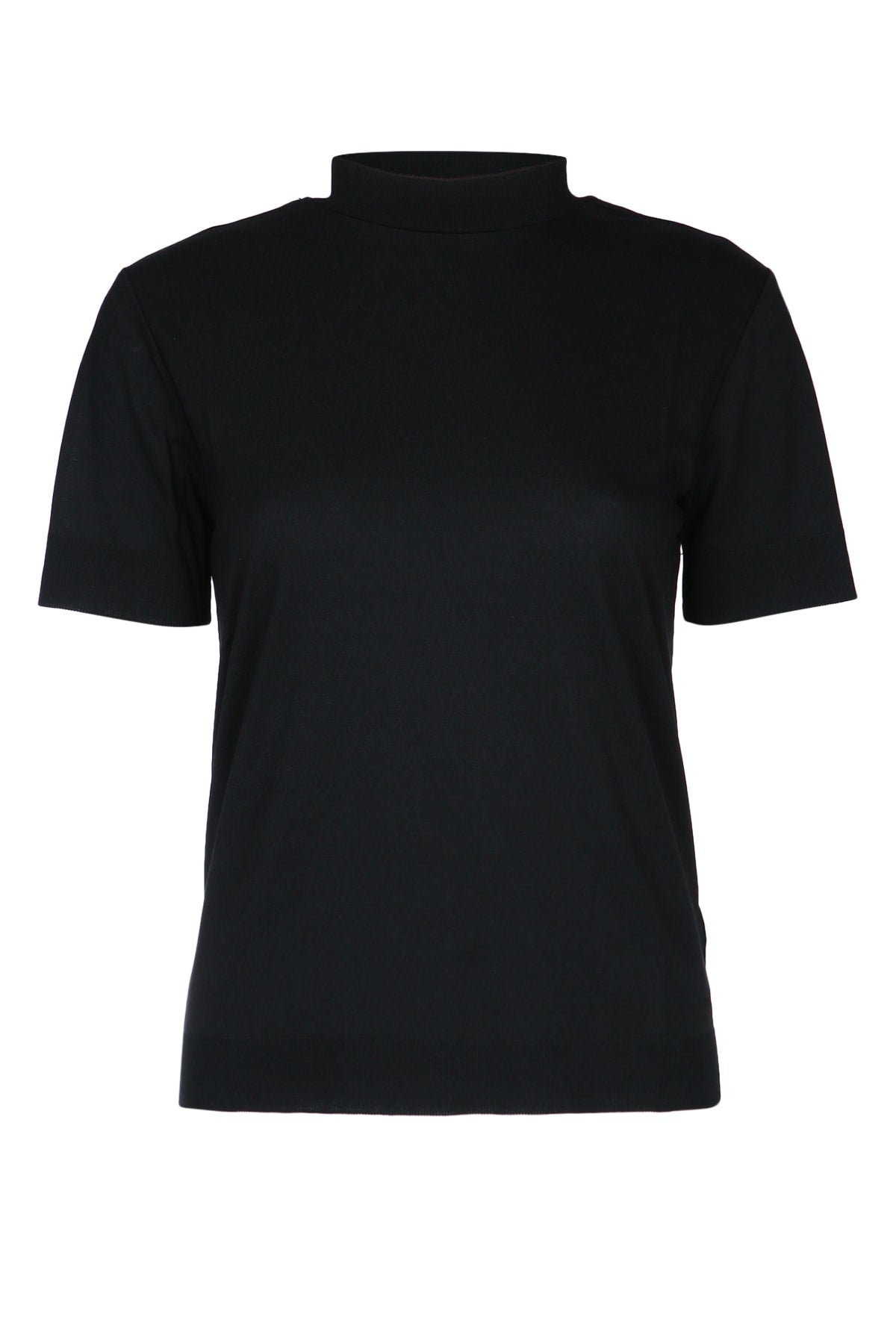 CALVIN KLEIN Cotton Blend T-Shirt with Ribbed Edges for Women - FW25