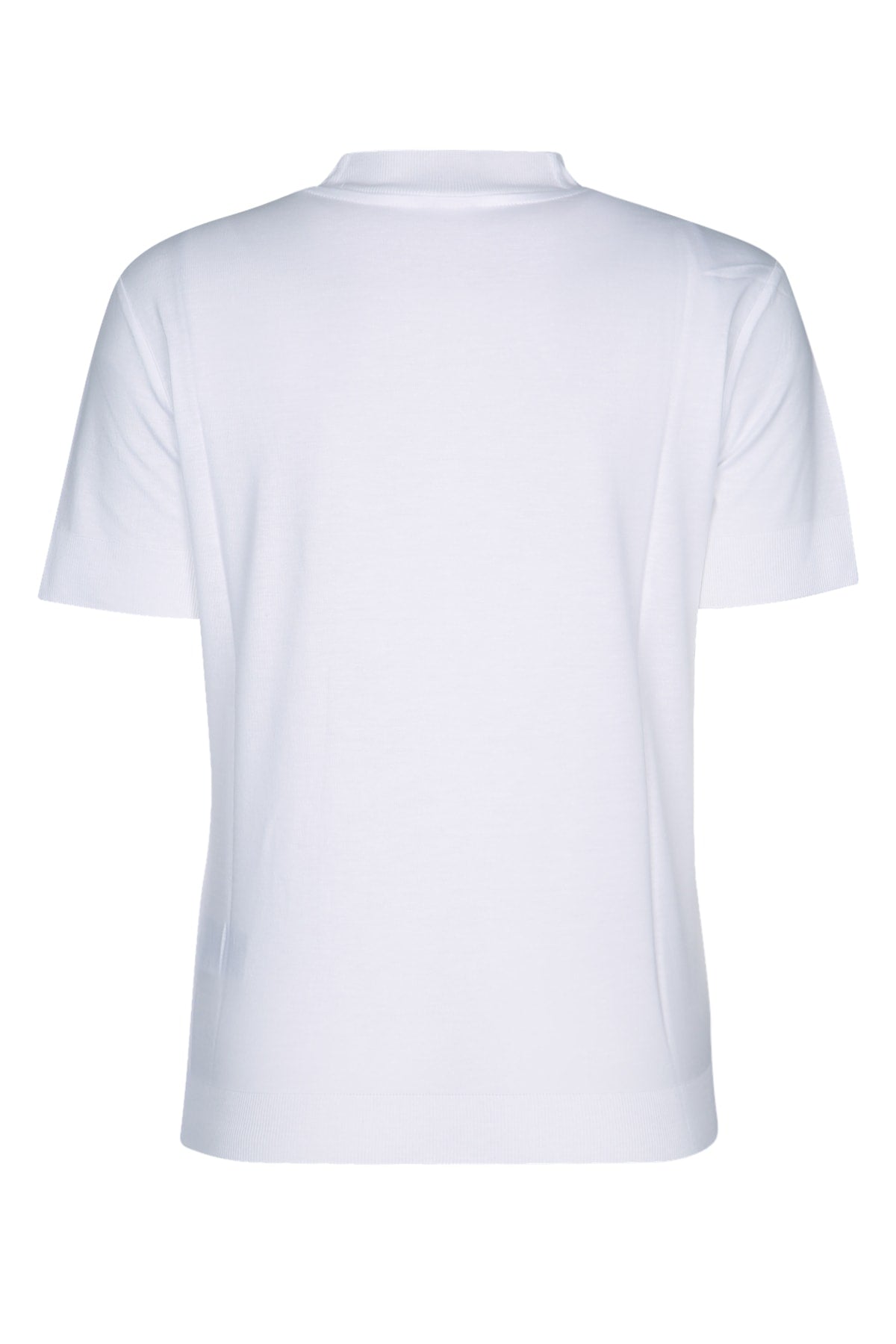 CALVIN KLEIN Cotton Blend T-Shirt with Ribbed Edges for Women
