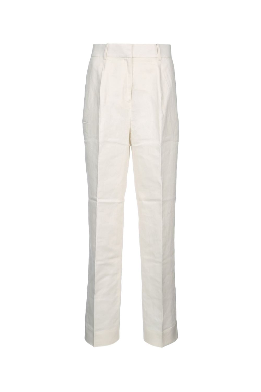 CALVIN KLEIN Structured Pleated Linen Pant for Women - SS25