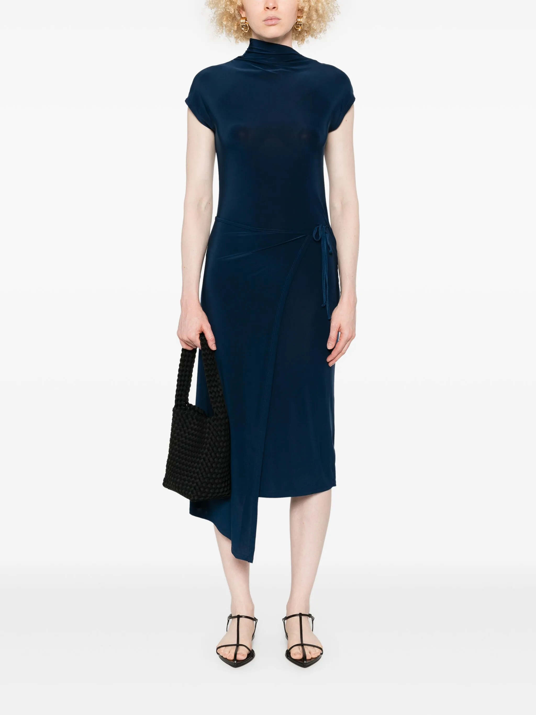 CALVIN KLEIN Body Wrap Midi Dress for Women