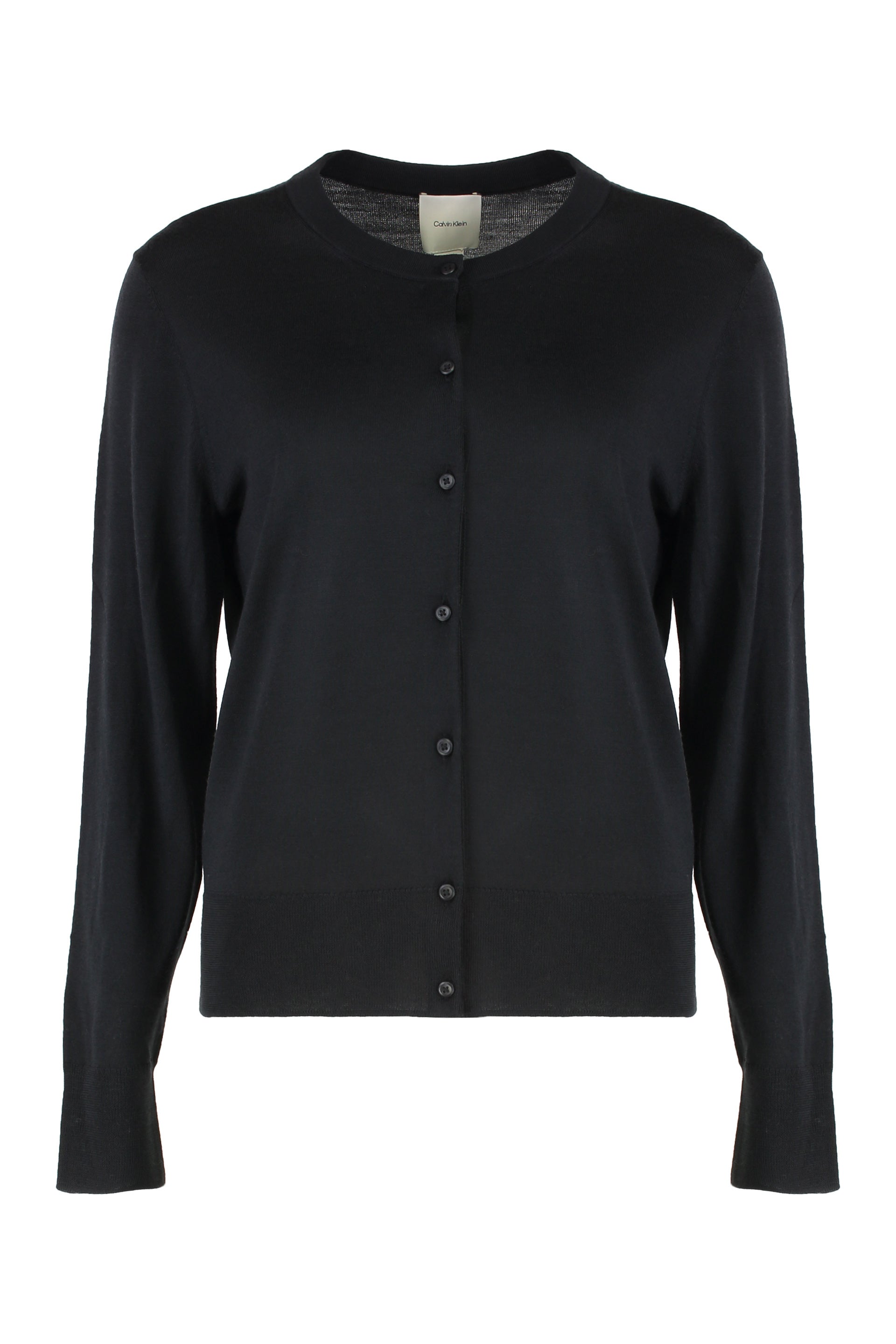 CALVIN KLEIN Wool Cardigan for Women - Long Sleeve, Versatile Design